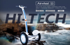 Preludio de la moda y la tecnología modernas: Airwheel S3 auto-equilibrio scooter inteligente 