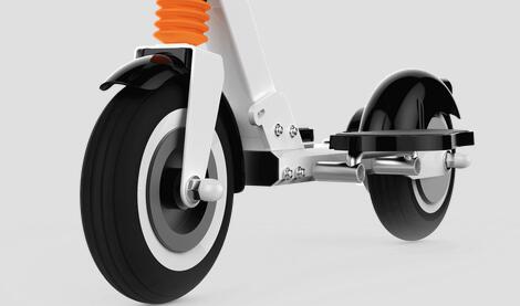 Por lo tanto, todo el cuerpo de Airwheel Z3 scooter de dos ruedas se ve pequeño y lindo.