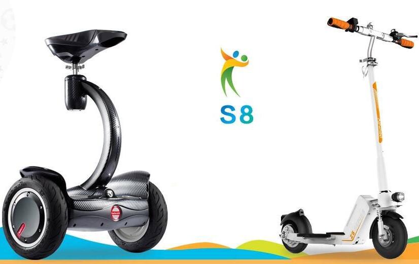 El scooter de Q-serie es famoso por su diseño de estructura de gemelas ruedas.